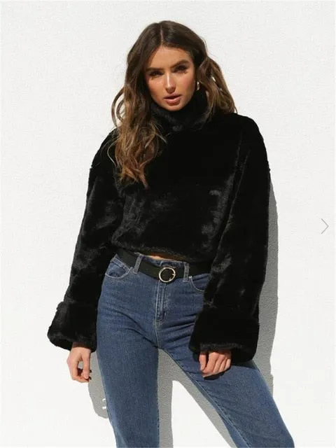 2019 Fashion Women Turtleneck Sweaters Long