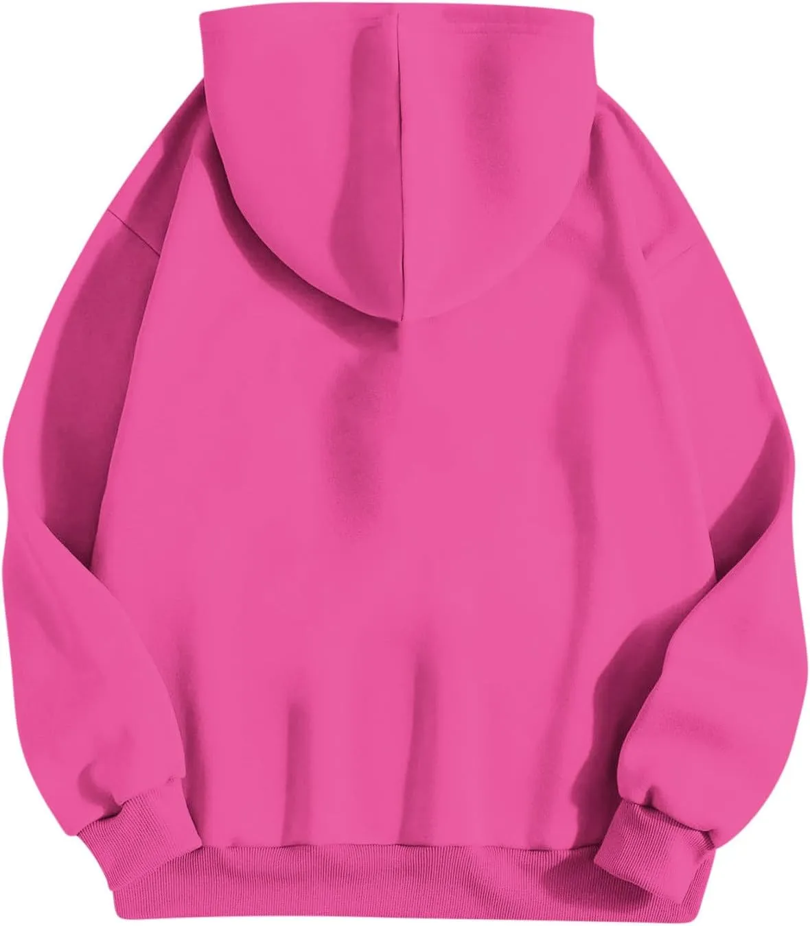 2024 Oversized Sweatshirt Hoodies for Women Trendy Loose Fit Solid Color Crop Pullover Sweatshirts with Pockets