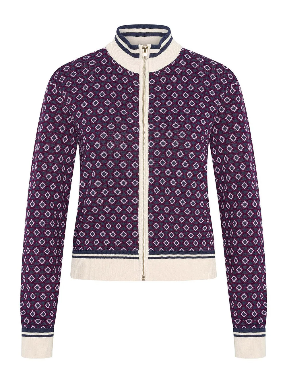 4funkyflavours New York Computer Break Dance Knitted Cardigan, navy