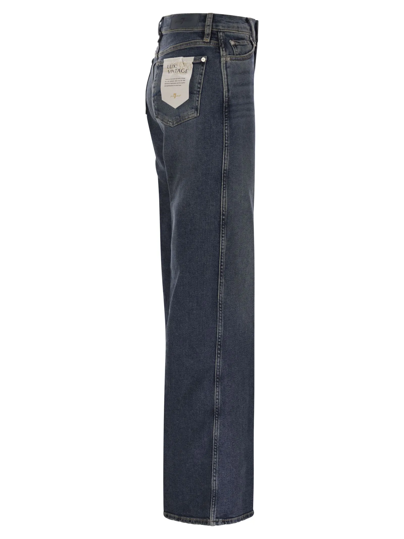 7 For All Mankind Lotta Bay Mid High Waisted Jeans