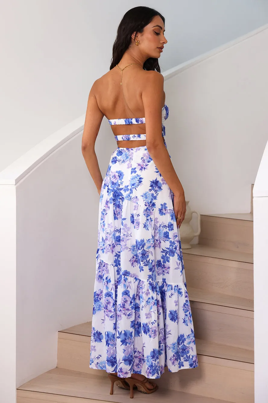 Among The Branches Maxi Dress Blue