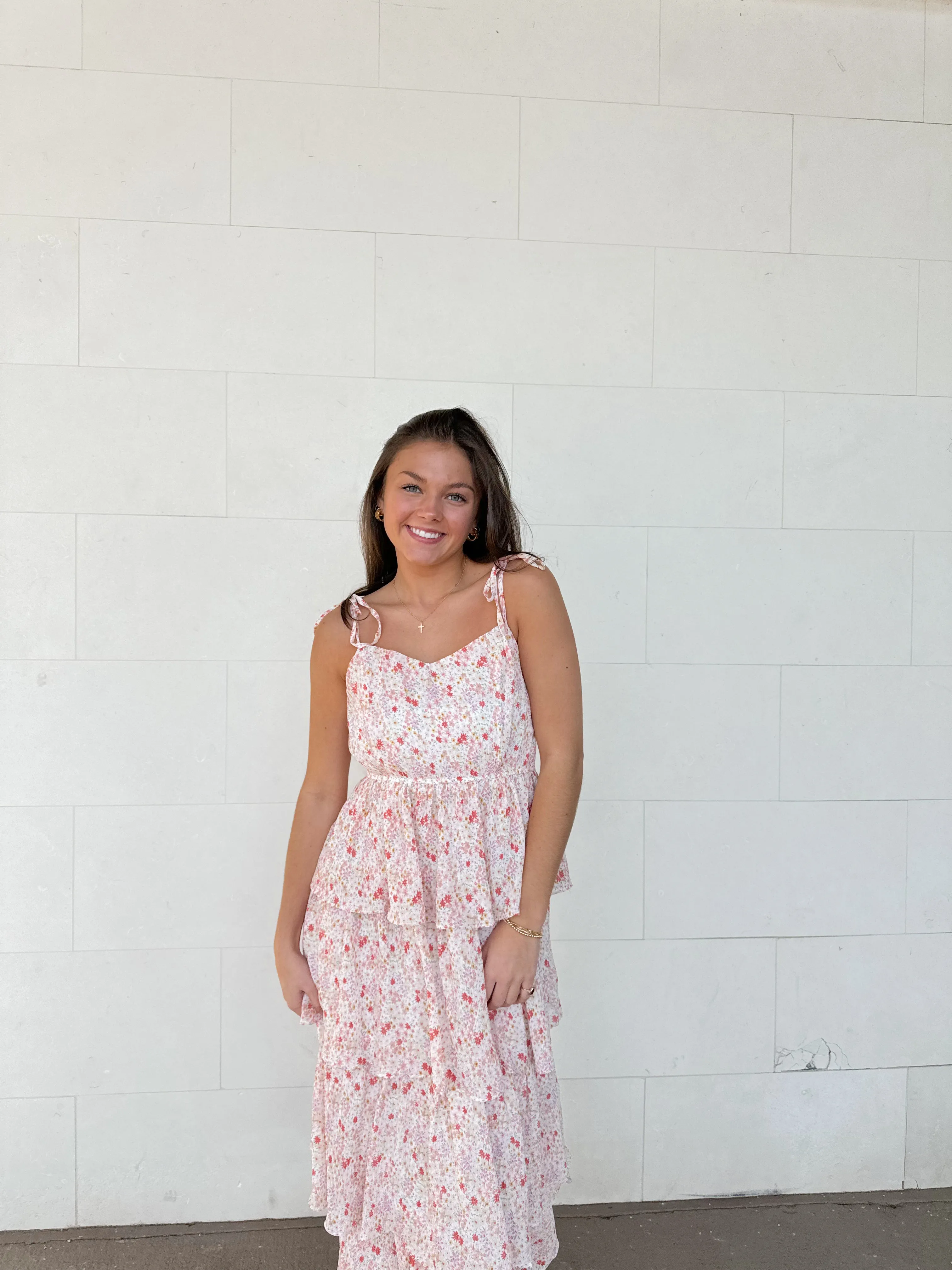 Beachside Blooms Tiered Maxi Dress