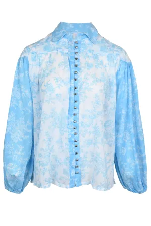 Beatriz Long Sleeves Top Blue