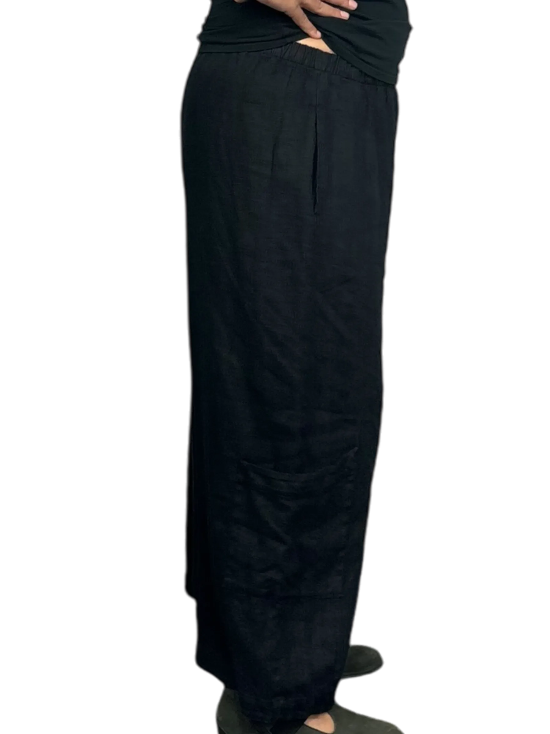 BLACK Bryn Walker HEAVY Linen Casbah Pants