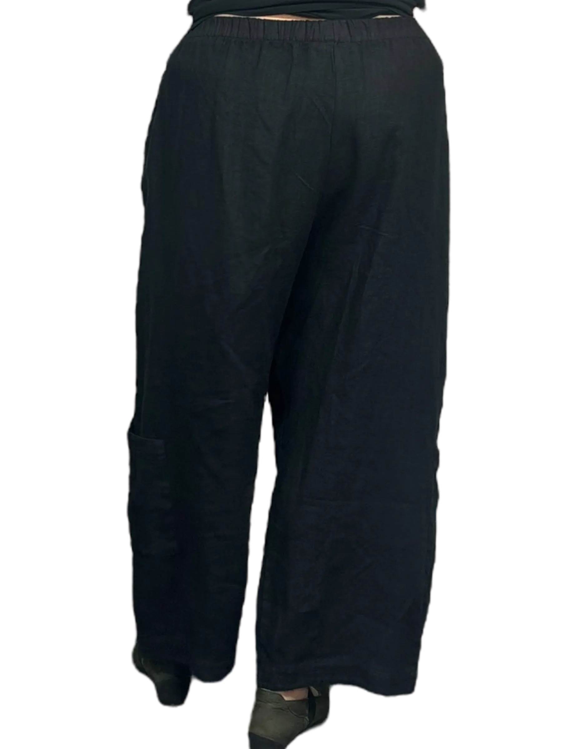 BLACK Bryn Walker HEAVY Linen Casbah Pants