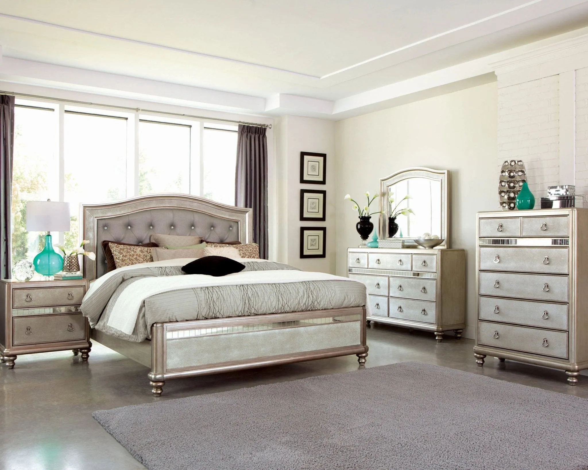 Bling Game 6-drawer Chest Metallic Platinum | Coaster