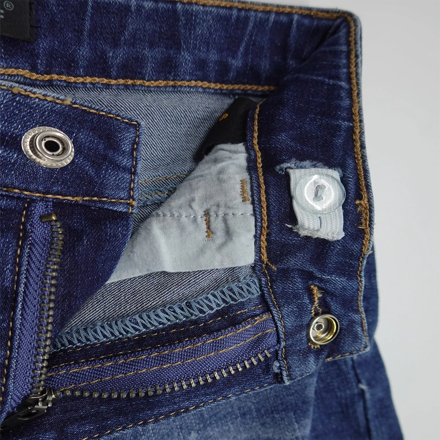 Boy Jeans Kids Elastic Band Inside Ripped Denim Pants