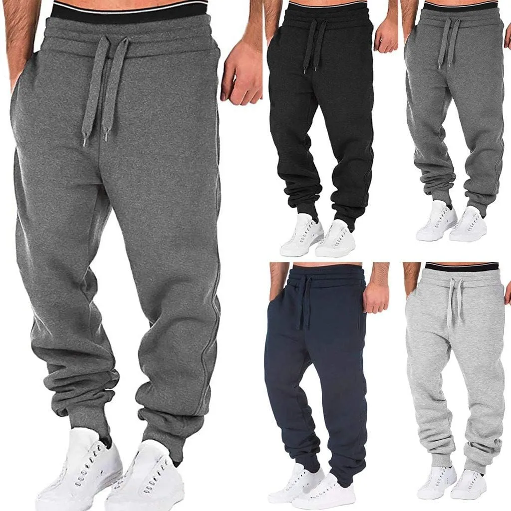 Cargo Pants for Men Relaxed Fit Tactical Work Pants Multi Pocket Outdoor Trousers Heavyweight Fleece Cargo Sweatpants