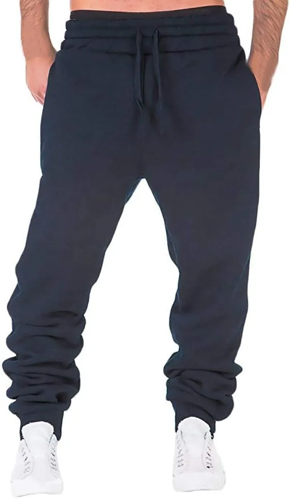 Cargo Pants for Men Relaxed Fit Tactical Work Pants Multi Pocket Outdoor Trousers Heavyweight Fleece Cargo Sweatpants