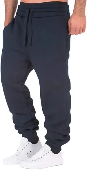 Cargo Pants for Men Relaxed Fit Tactical Work Pants Multi Pocket Outdoor Trousers Heavyweight Fleece Cargo Sweatpants