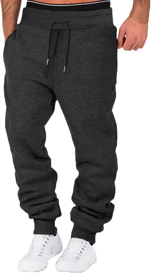 Cargo Sweatpants for Men Big and Tall Sport Pants Drawstring Sports Trousers for Men Mens Cargo Sweatpants Drawstring
