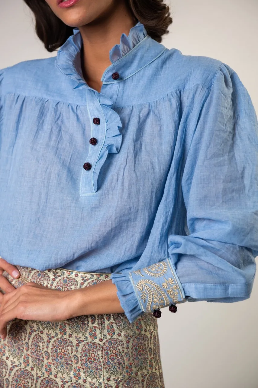 Cypress Blouse - Blue