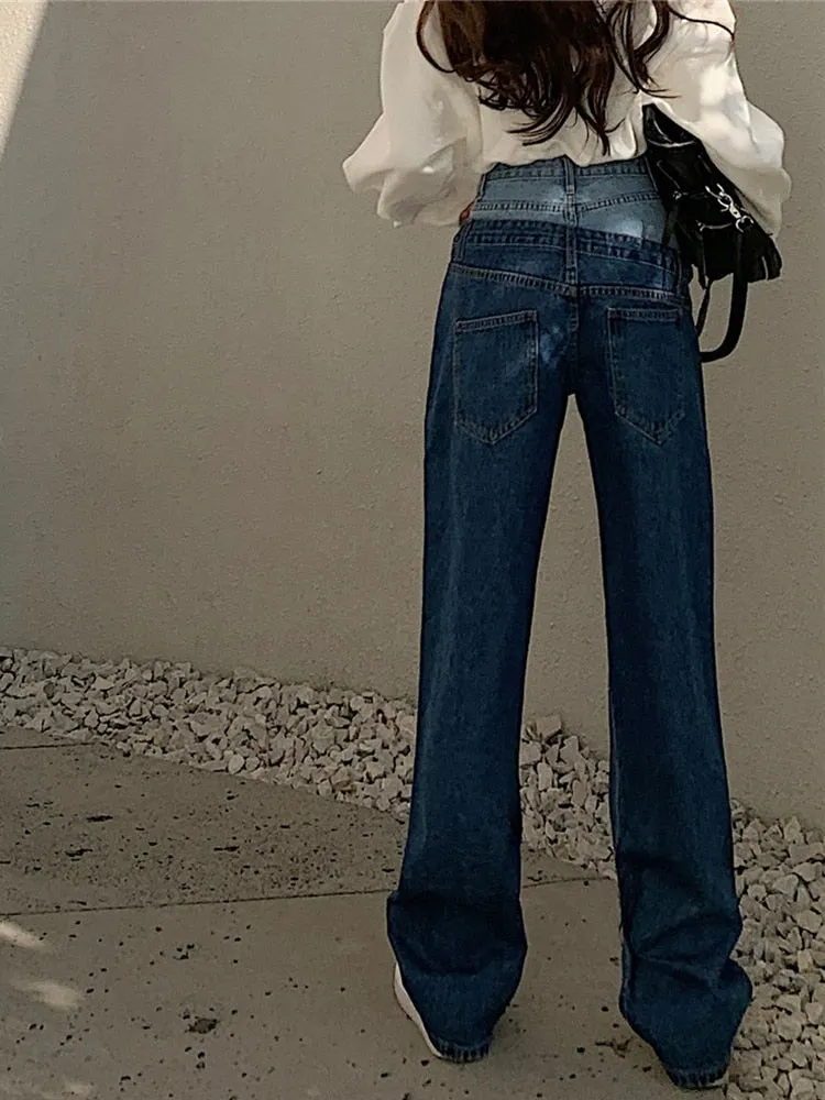 denim high waisted modern