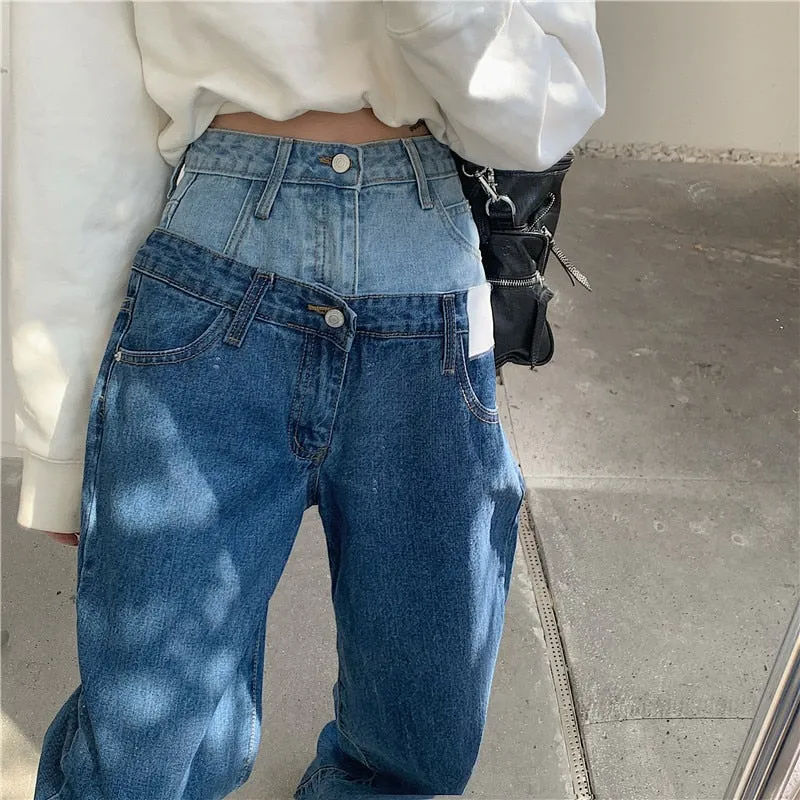 denim high waisted modern
