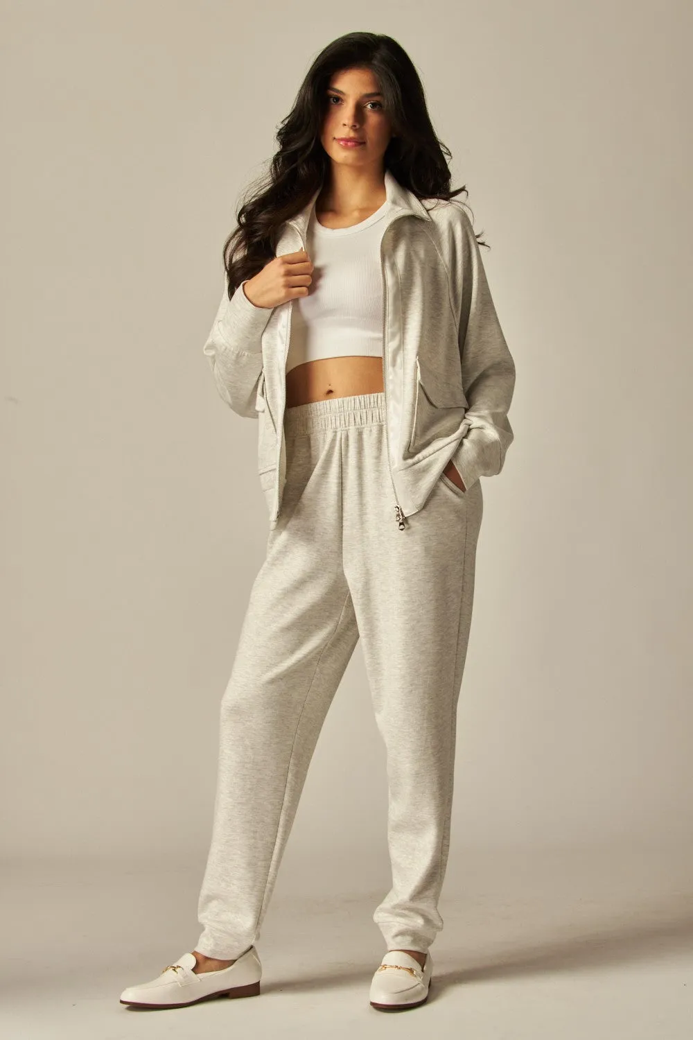 Double Soft Zip Top & Pant Set