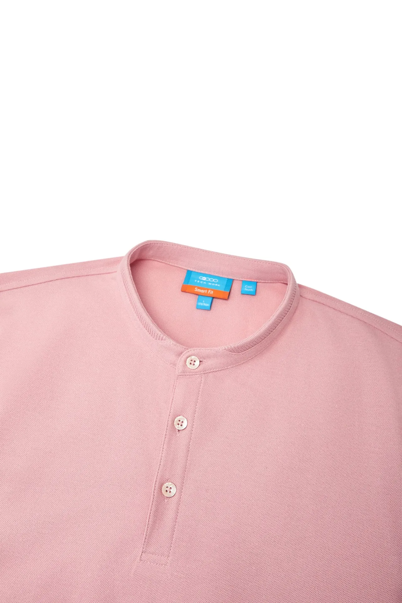 Easy Care Cool Touch Pique Smart Fit Stand Collar Short Sleeve Polo Tee