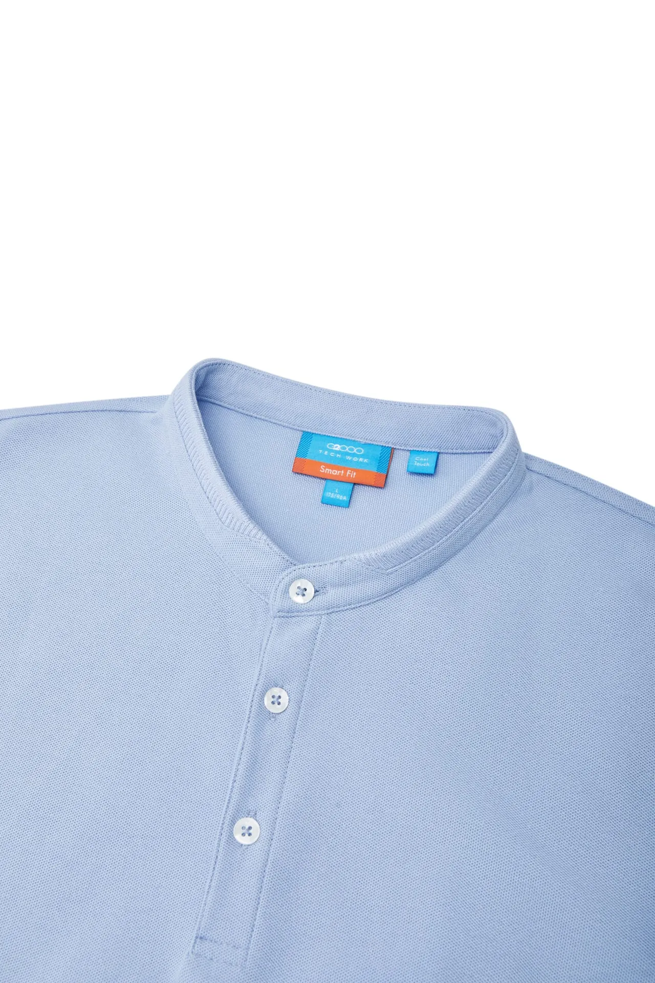 Easy Care Cool Touch Pique Smart Fit Stand Collar Short Sleeve Polo Tee