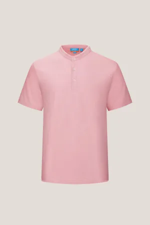 Easy Care Cool Touch Pique Smart Fit Stand Collar Short Sleeve Polo Tee