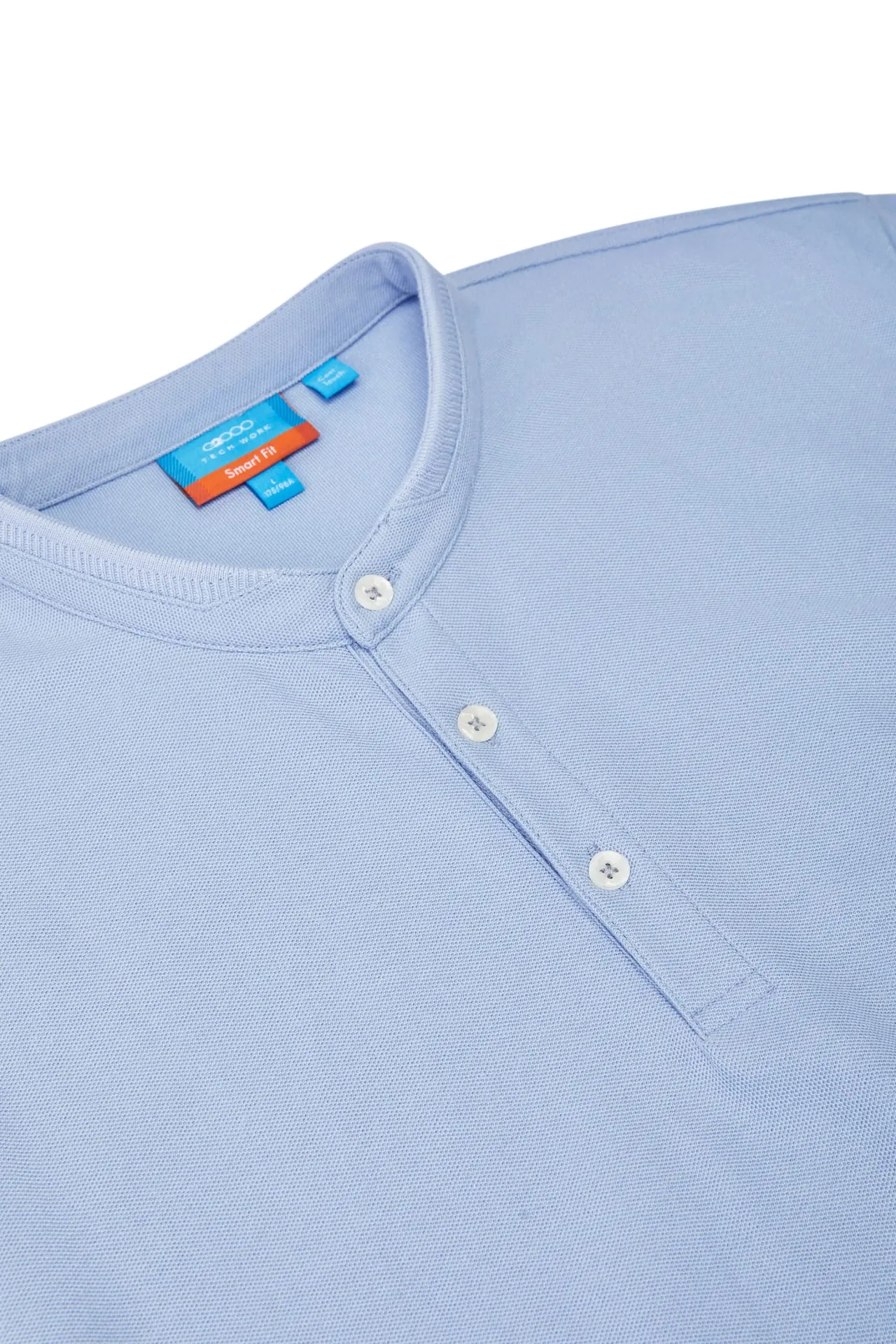 Easy Care Cool Touch Pique Smart Fit Stand Collar Short Sleeve Polo Tee