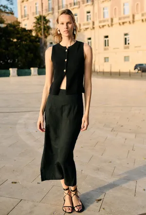 Enea Knit Black Vest