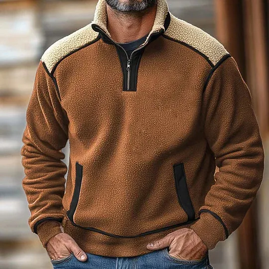 Ethan - Retro Quartz Zipper Pullover