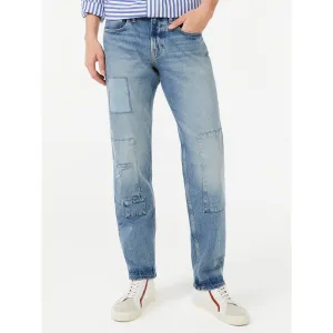 FA Modern Straight Multi Patch Jeans