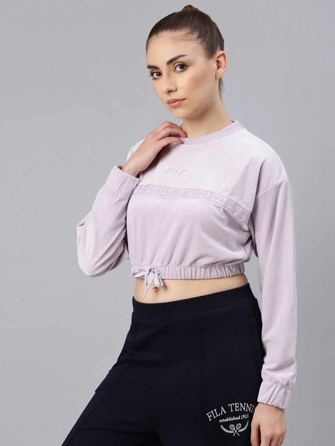 FILA Adults-Women Lavender Sweatshirts