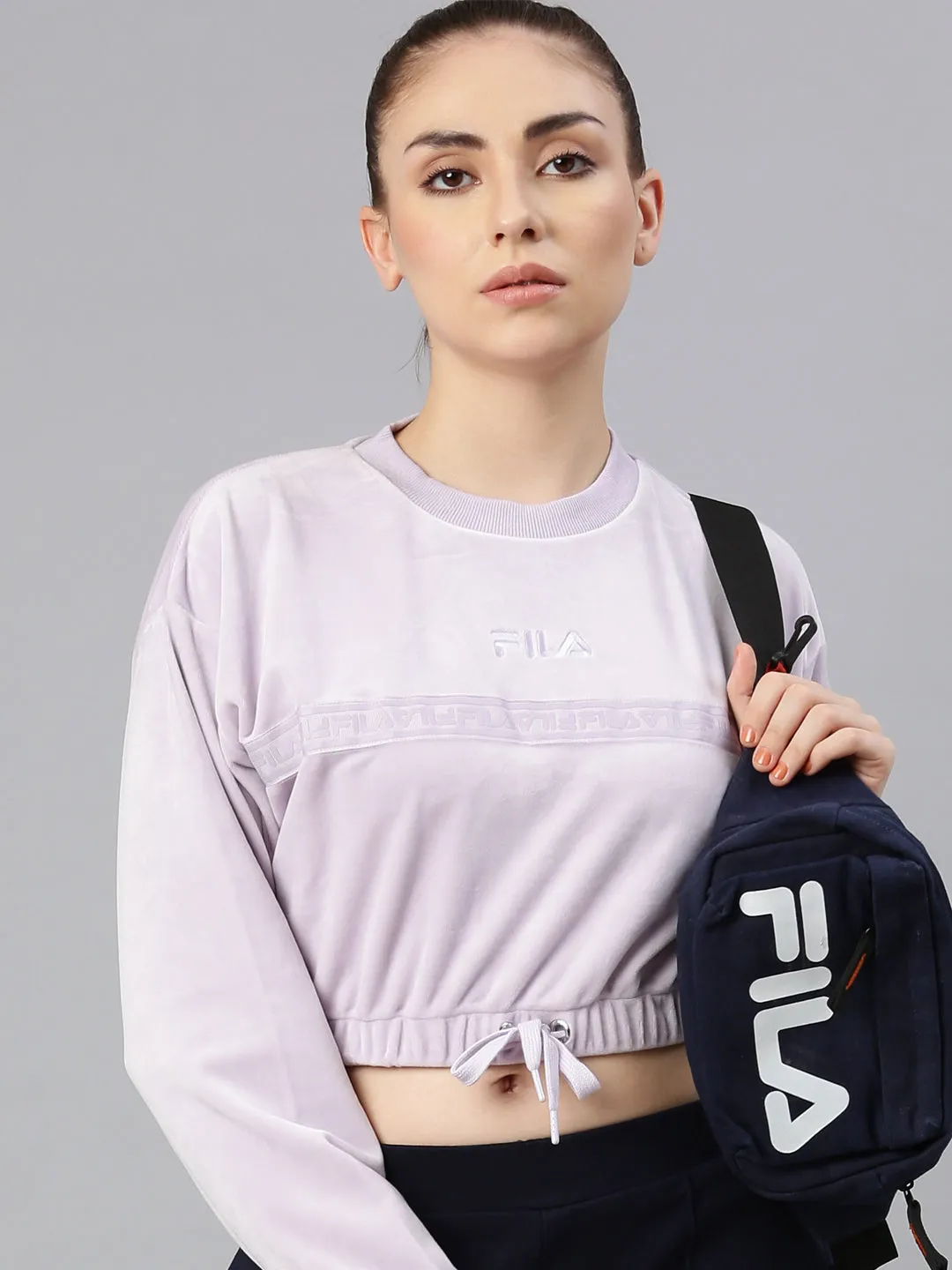 FILA Adults-Women Lavender Sweatshirts