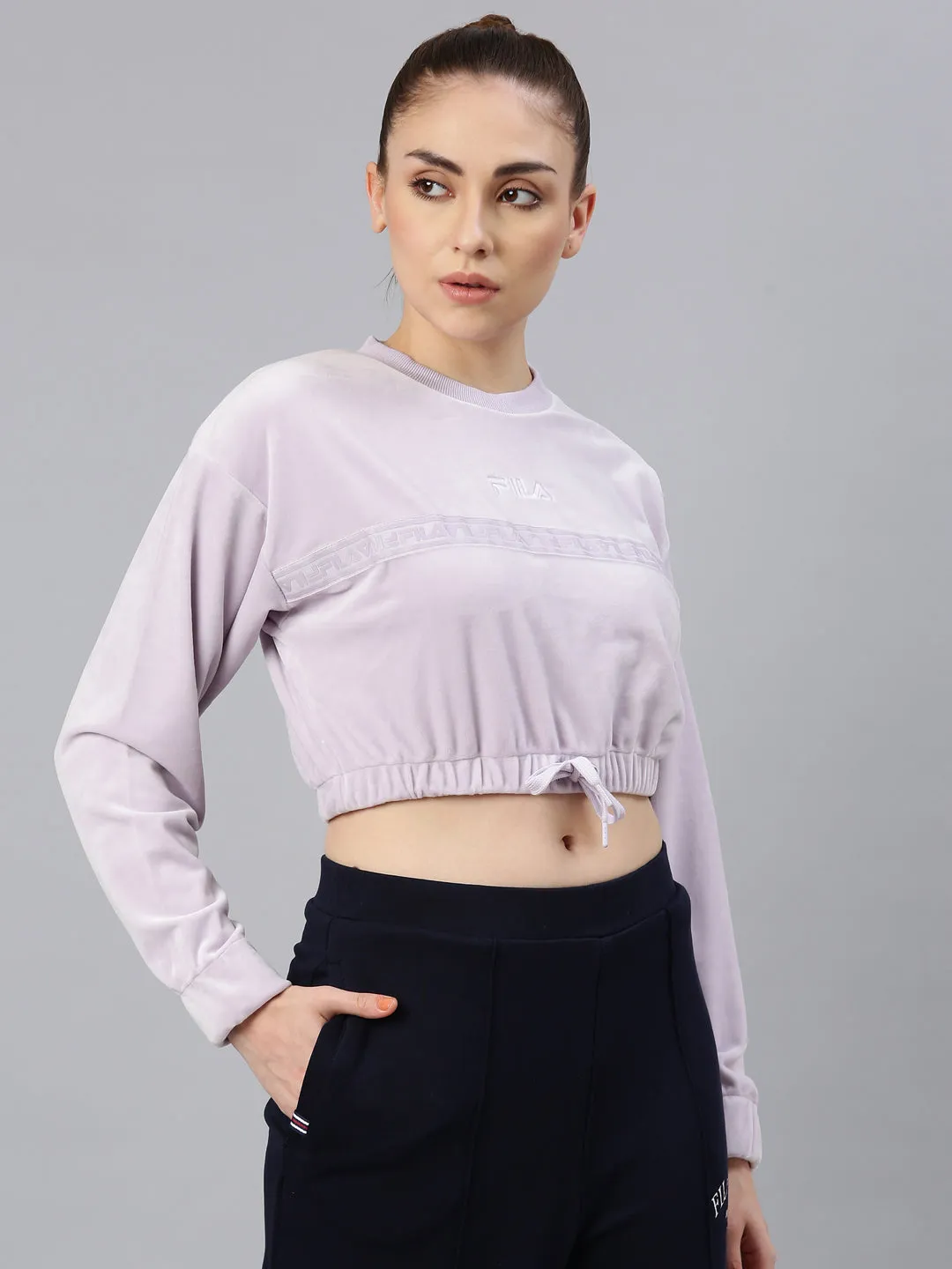 FILA Adults-Women Lavender Sweatshirts