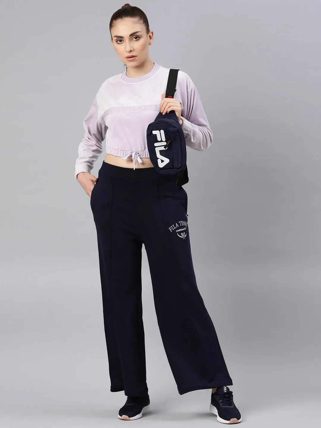 FILA Adults-Women Lavender Sweatshirts