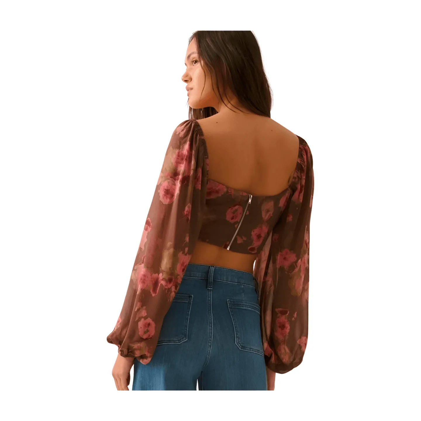 Floral Corset Bodice Crop Top