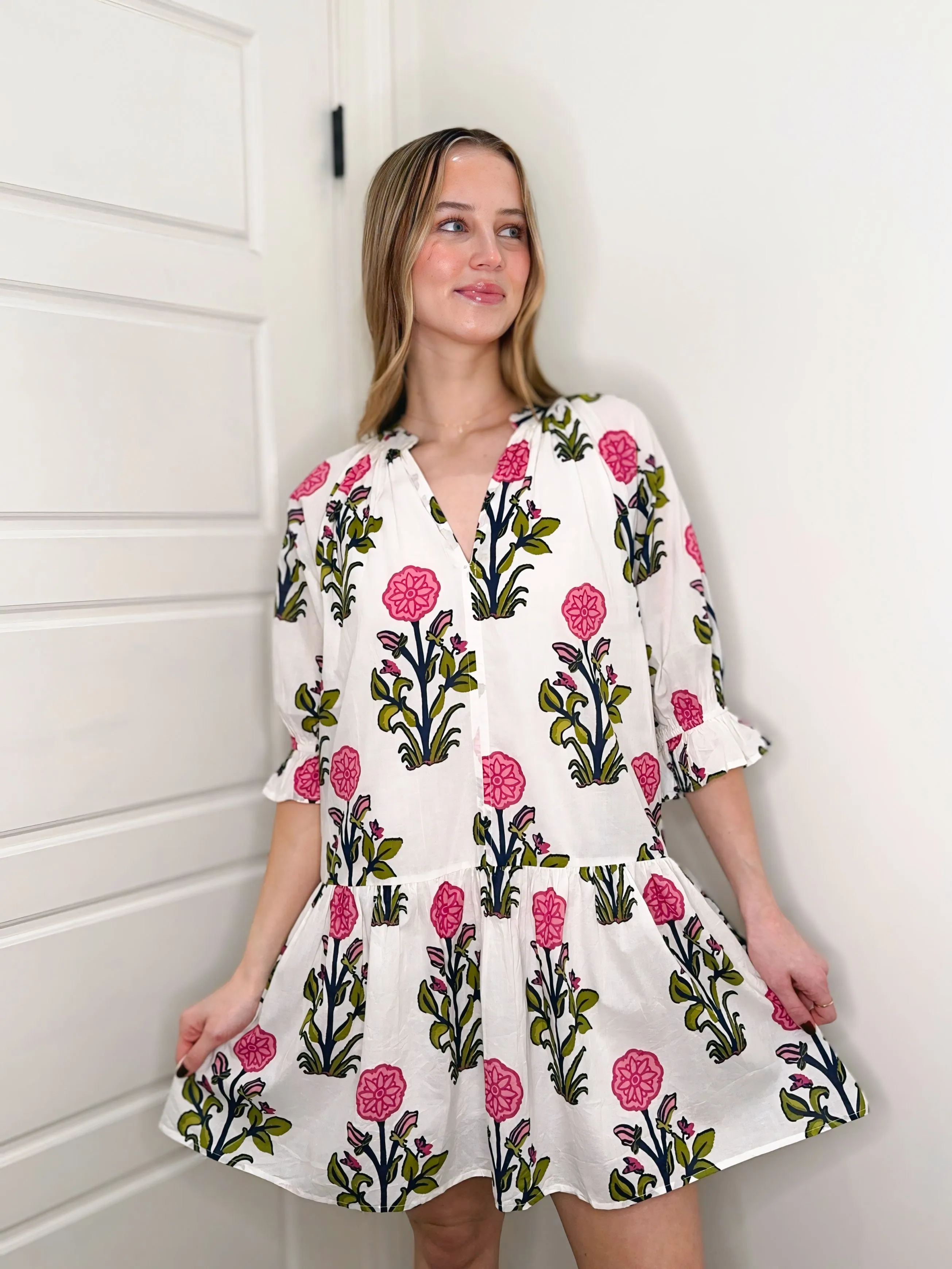 Flower Fields Short Dress