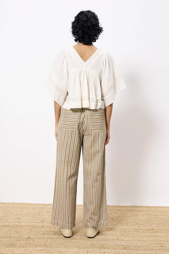 FRNCH Patricie Cream Blouse