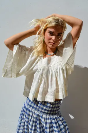 FRNCH Patricie Cream Blouse
