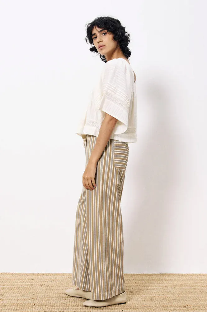 FRNCH Patricie Cream Blouse