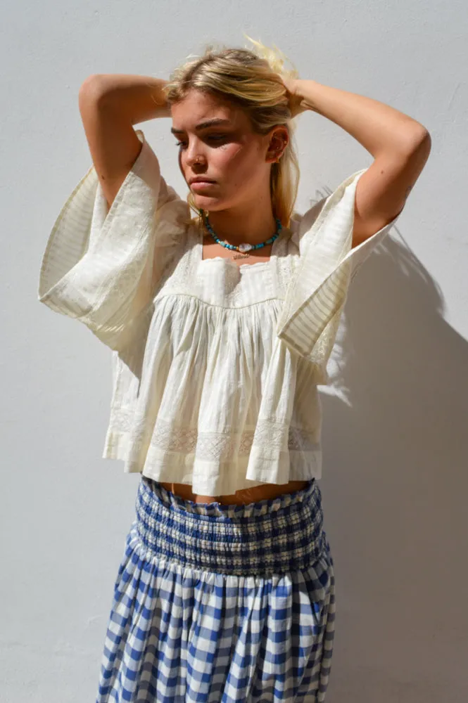 FRNCH Patricie Cream Blouse
