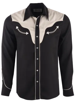 H Bar C Ranchwear San Juan Pearl Snap Shirt - Black