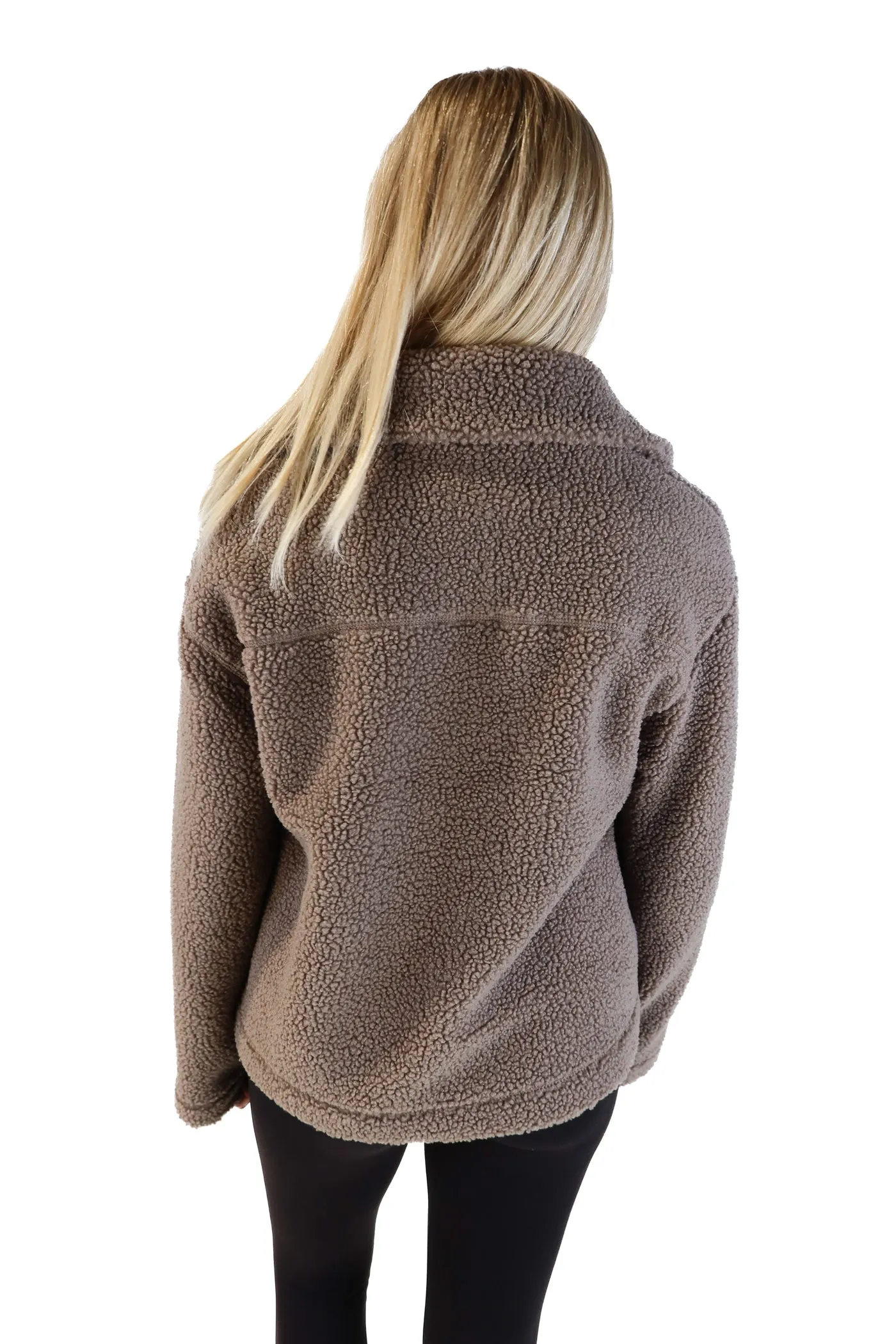 H&M Taupe Teddy Jacket NWT (M)
