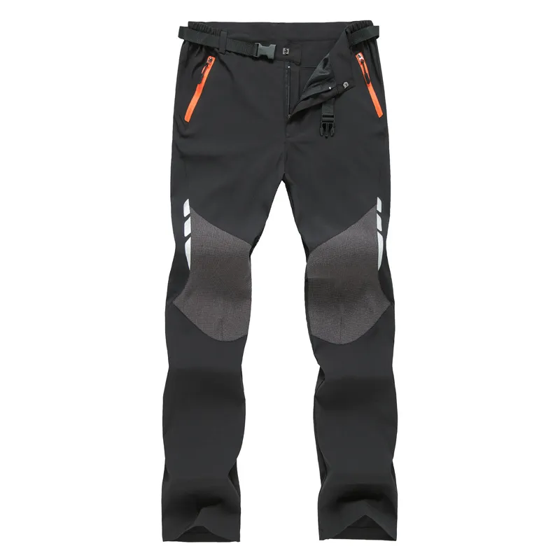 Hanrae Mens Outdoor Sport Pants Elastic Waist Soft Shell Warm