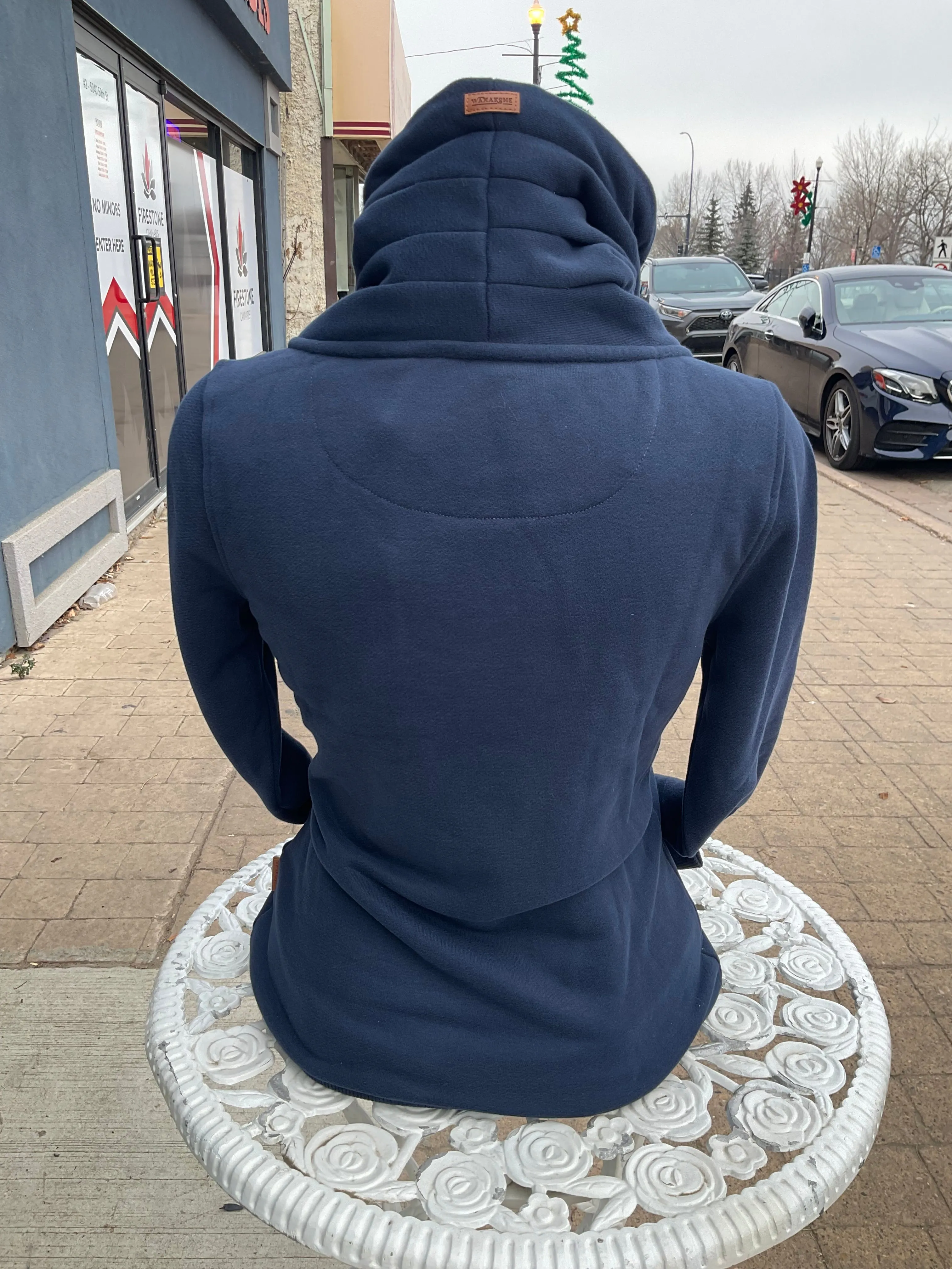 Hestia Oxblood Side Zip Ladies Hoodie