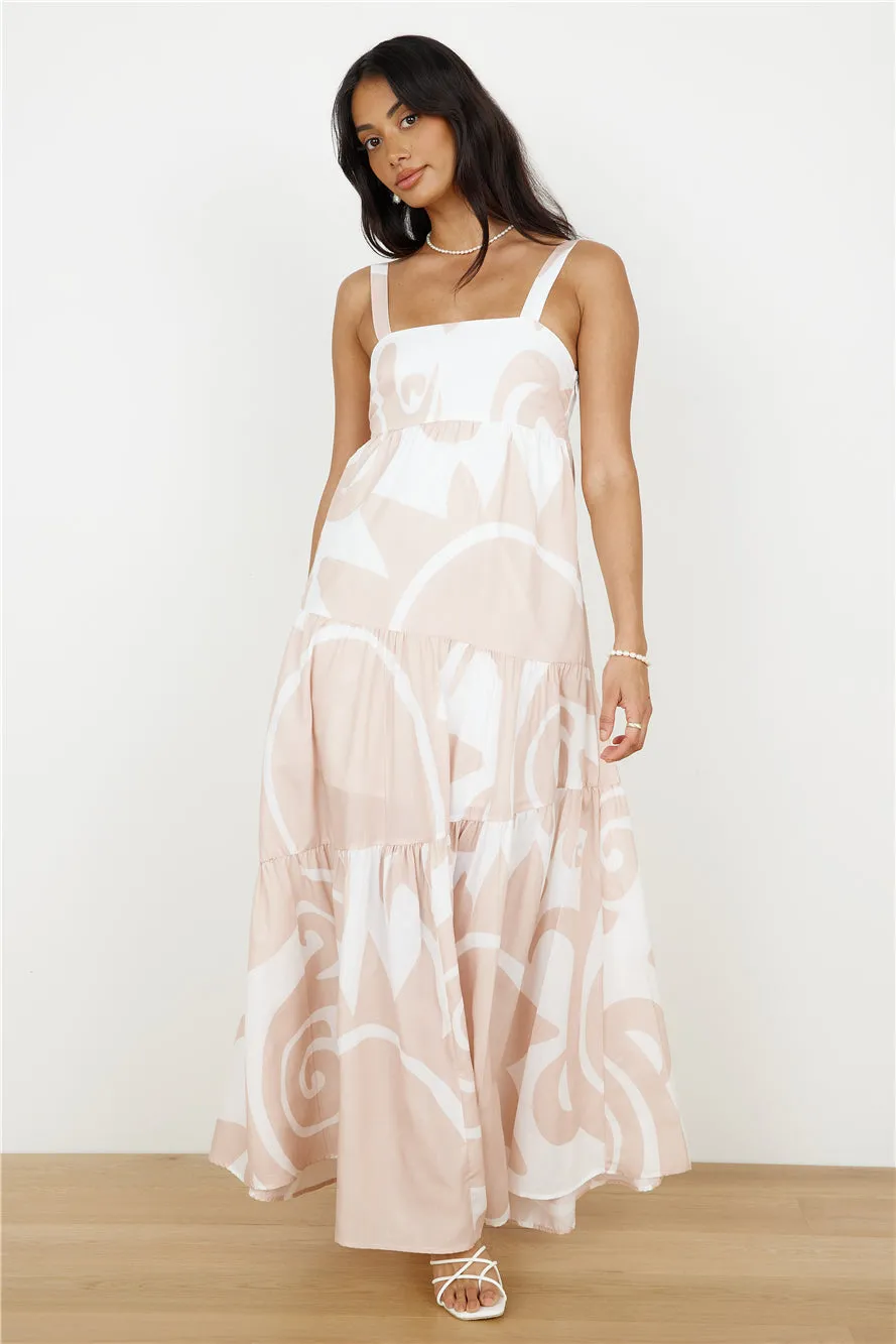High Hopes Maxi Dress Beige