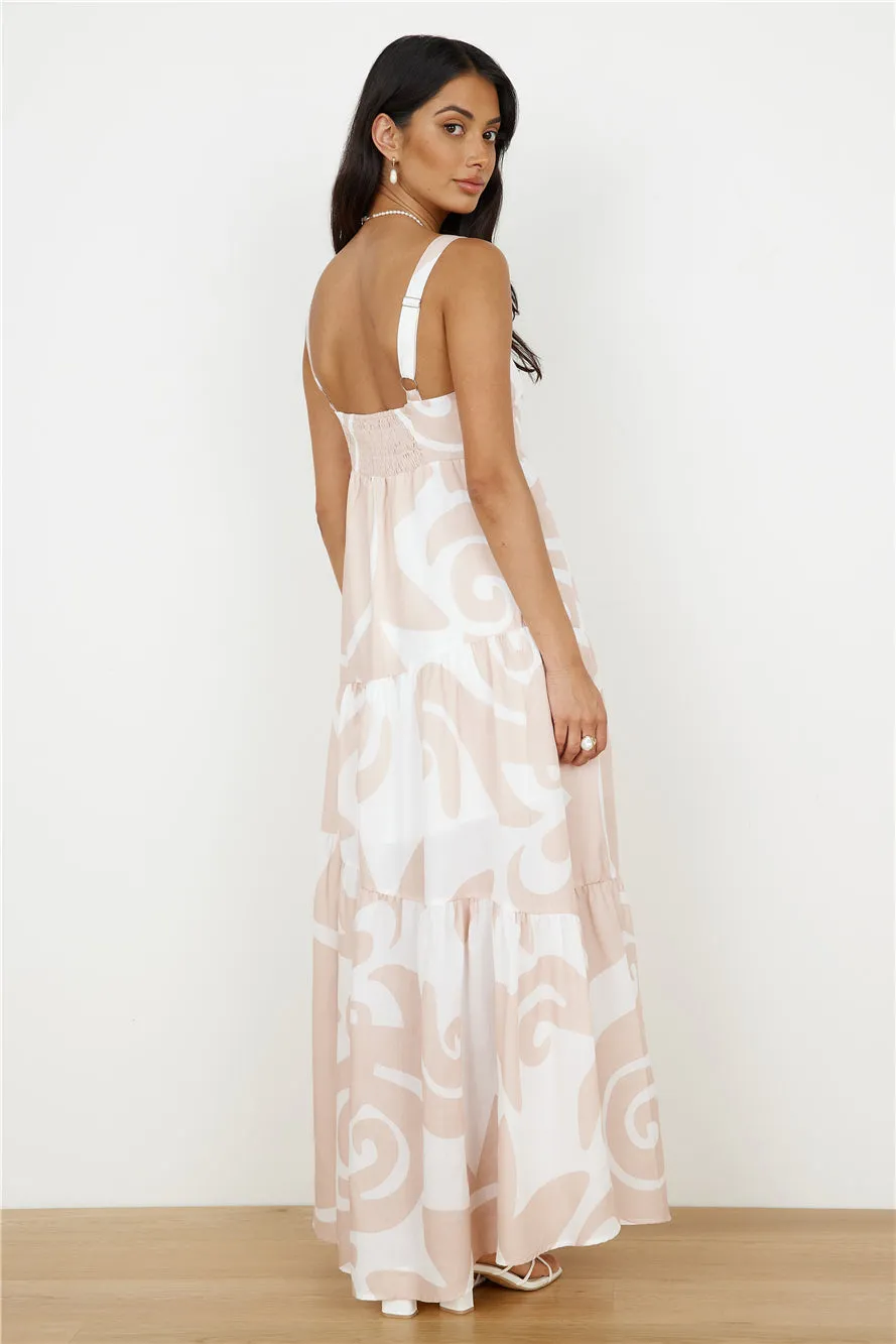 High Hopes Maxi Dress Beige