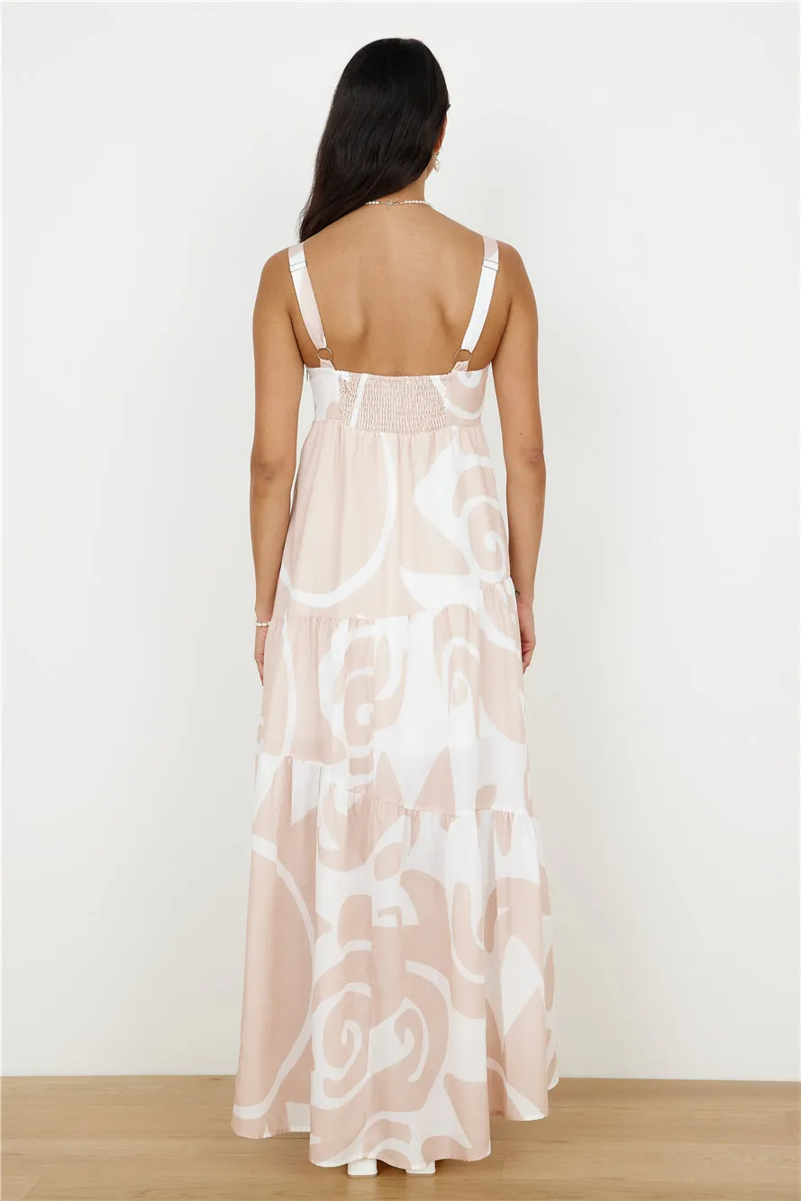 High Hopes Maxi Dress Beige