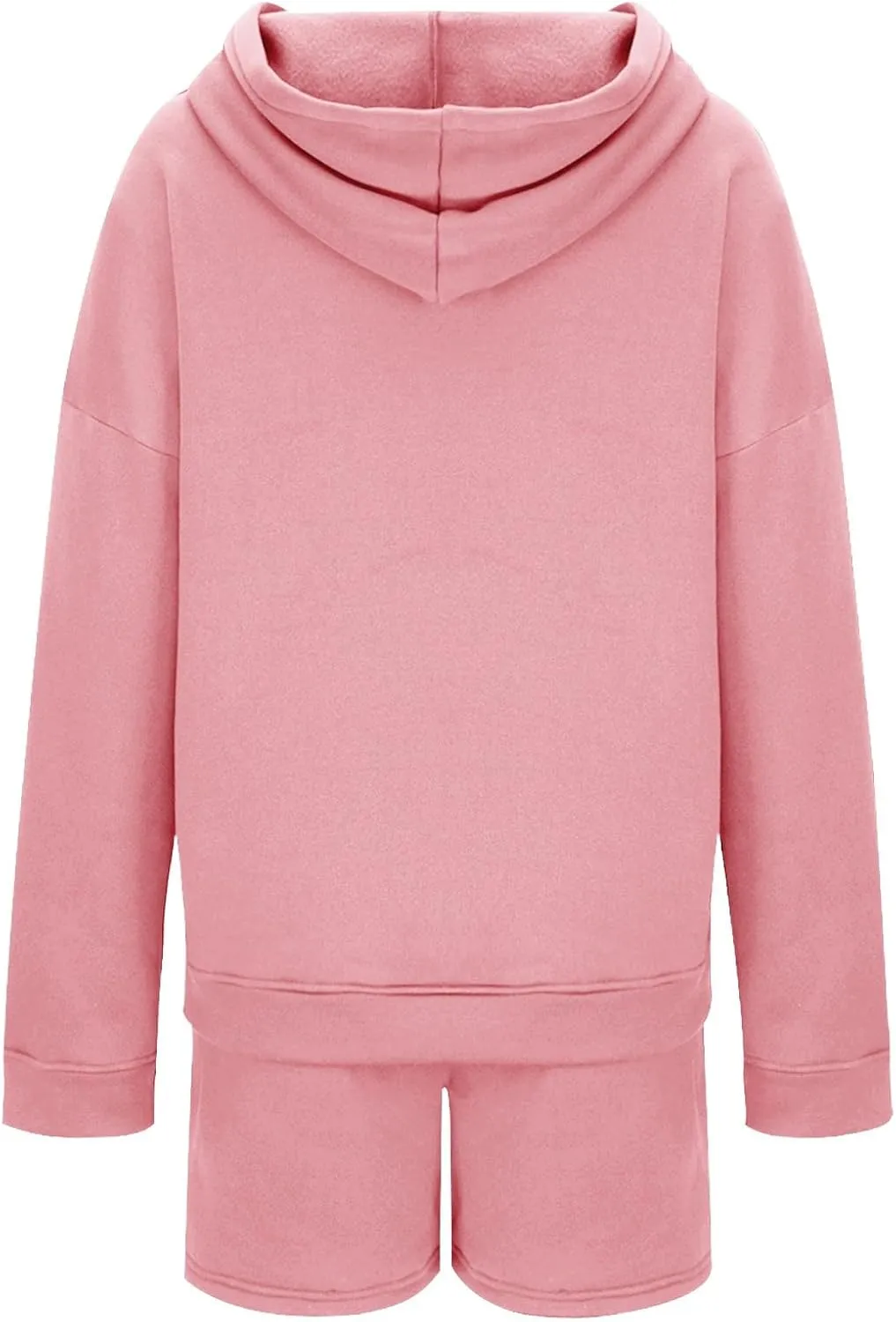 iLH Womens Oversized Sweatshirts Outfits Fashion 2023 Solid Pullover Hoodies Sweaters Long Sleeve With Pockets 2 Piece