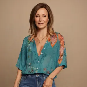 Isla Floral Print Button Blouse