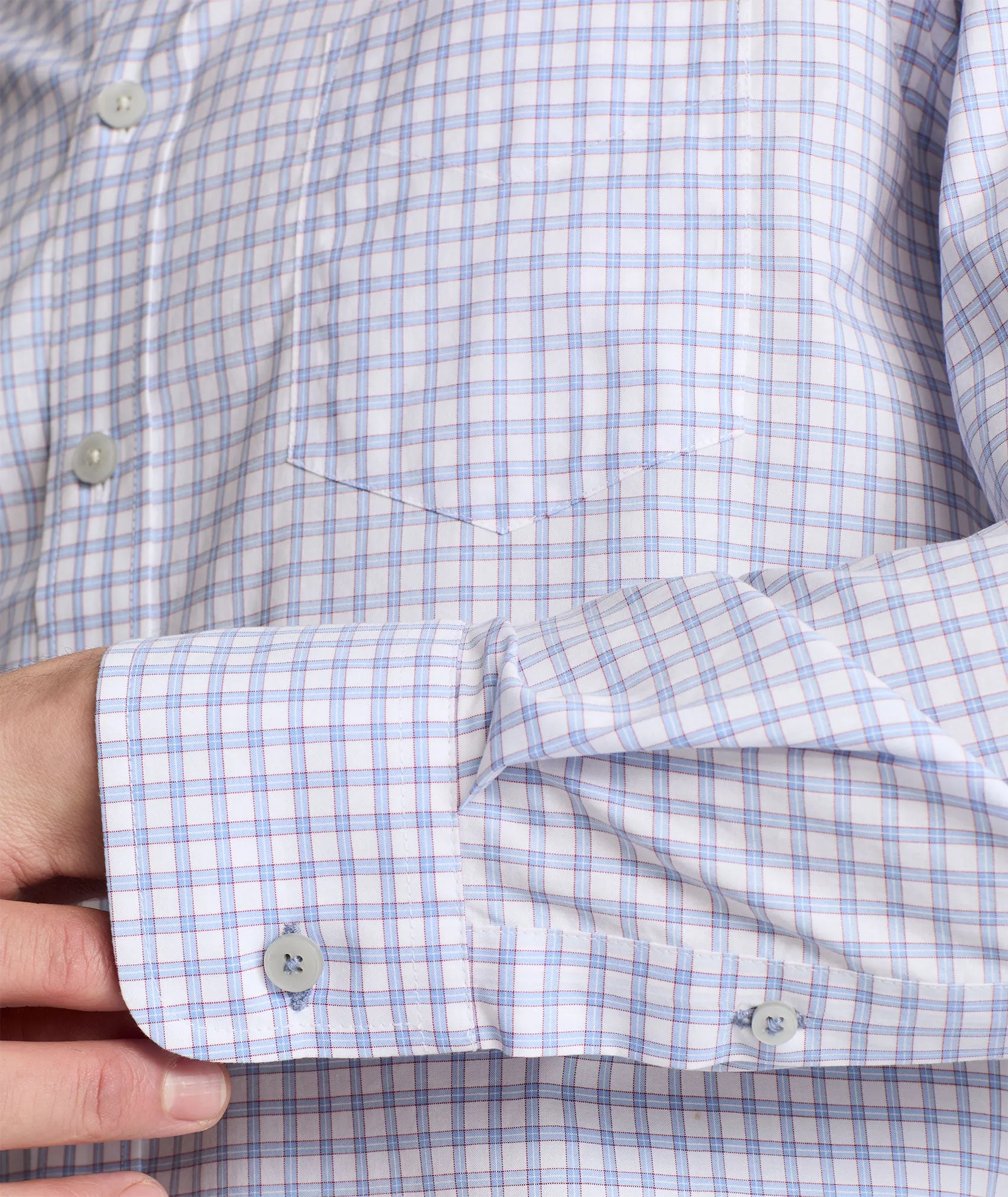 Italian Wrinkle-Free Cunningham Shirt