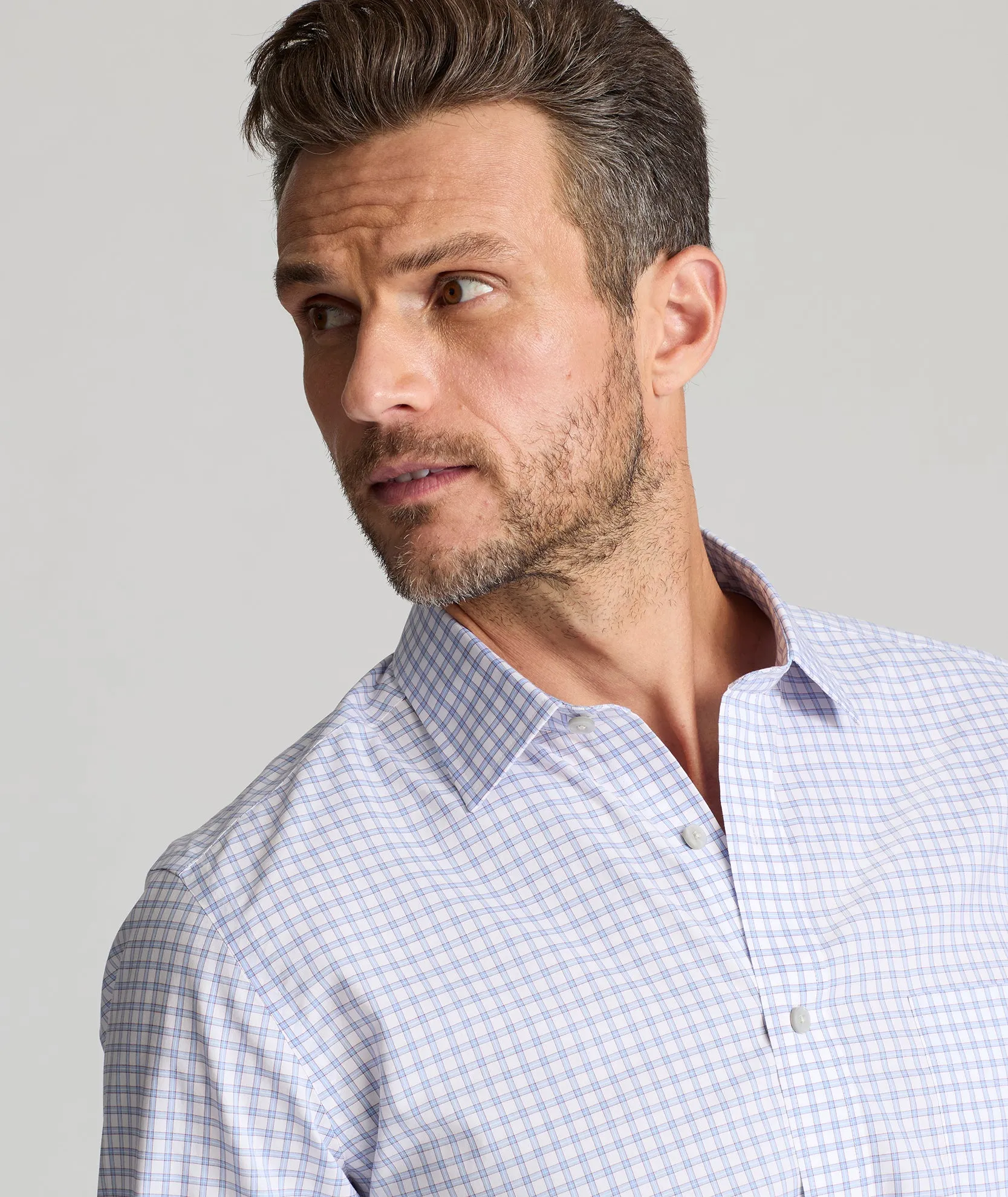 Italian Wrinkle-Free Cunningham Shirt