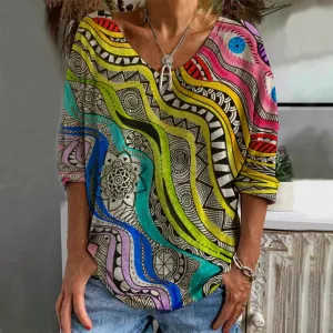 Jackie  Coloured blouse