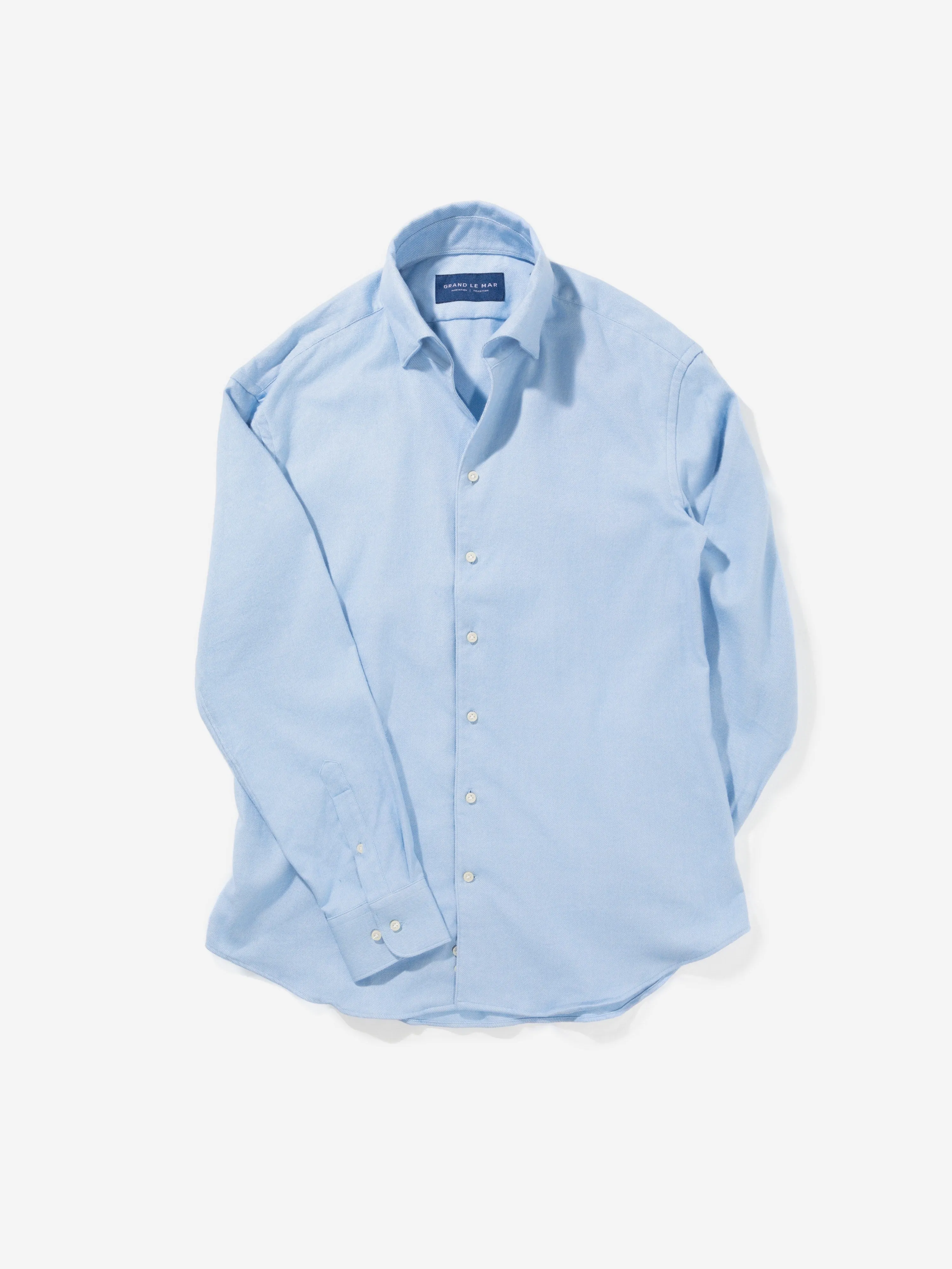 Light Blue One Piece Flannel Shirt