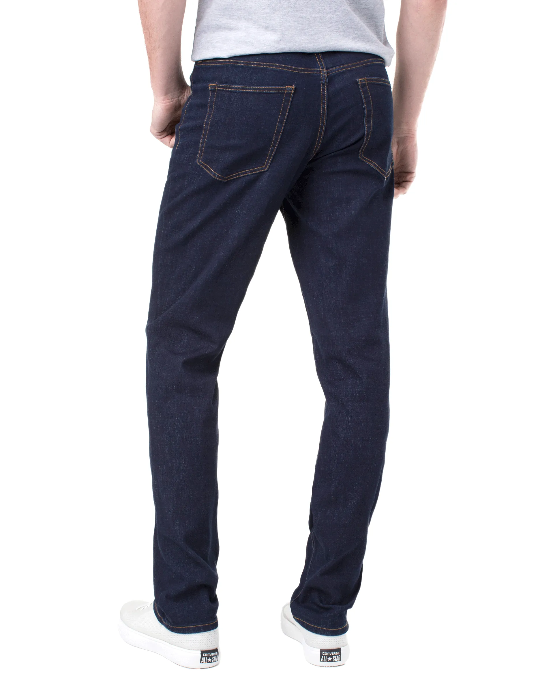 Liverpool's Kingston Modern Straight 32in inseam (palo alto dark, modern rinse)